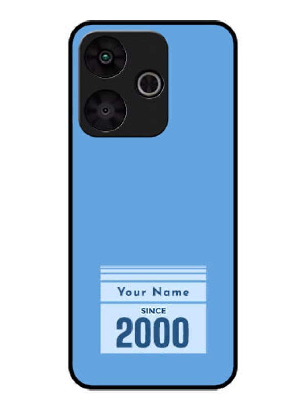 Custom Poco M6 Plus 5G Custom Glass Phone Case - Custom Year Of Birth Design