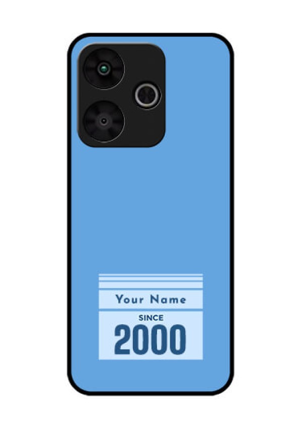 Poco M6 Plus 5G Custom Glass Phone Case - Custom Year Of Birth Design