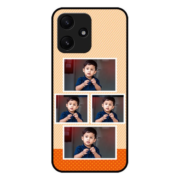 Poco M6 Pro 5G Photo Printing on Glass Case - Bulk Photos Upload Design