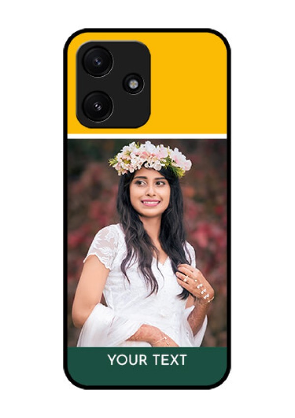 Poco M6 Pro 5G Photo Printing on Glass Case - Love You Design