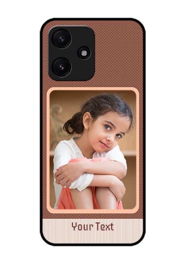 Poco M6 Pro 5G Custom Glass Phone Case - Simple Pic Upload Design