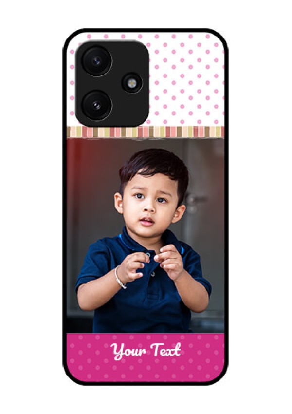 Poco M6 Pro 5G Photo Printing on Glass Case - Cute Girls Cover Design