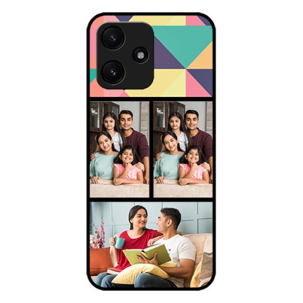 Poco M6 Pro 5G Custom Glass Phone Case - Bulk Pic Upload Design