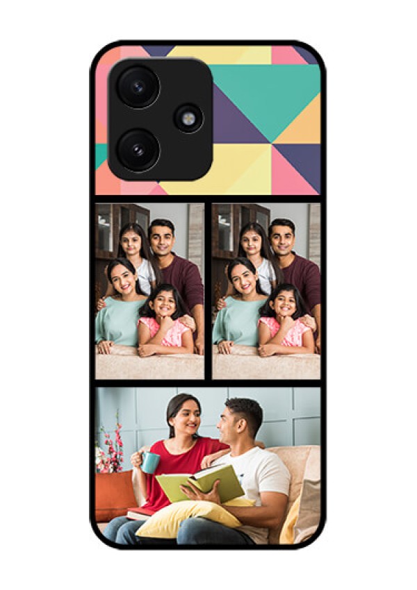 Poco M6 Pro 5G Custom Glass Phone Case - Bulk Pic Upload Design