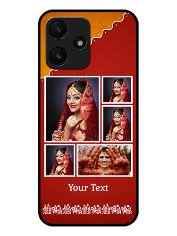 Custom Poco M6 Pro 5G Personalized Glass Phone Case - Wedding Pic Upload Design