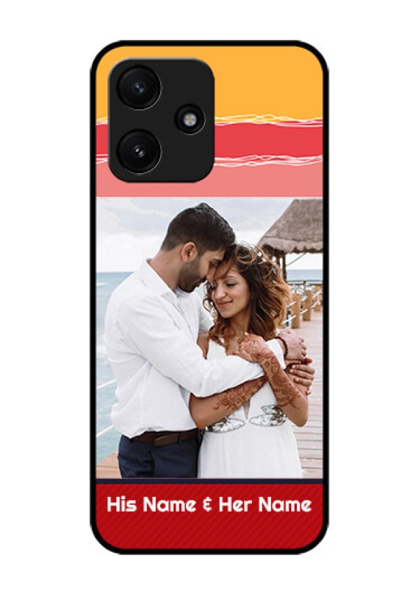 Poco M6 Pro 5G Custom Glass Mobile Case - Colorful Case Design