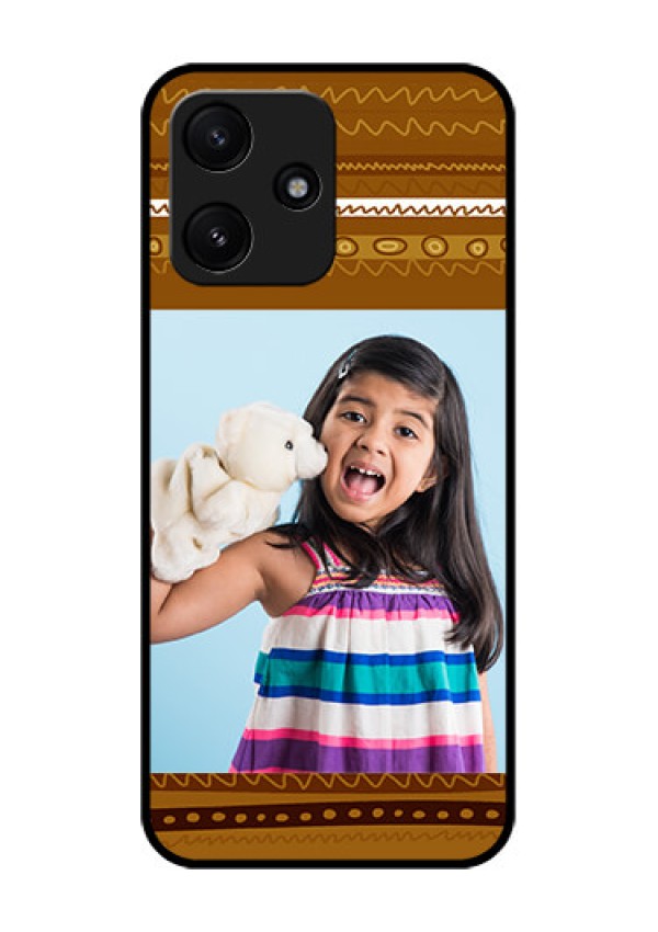 Poco M6 Pro 5G Custom Glass Phone Case - Friends Picture Upload Design