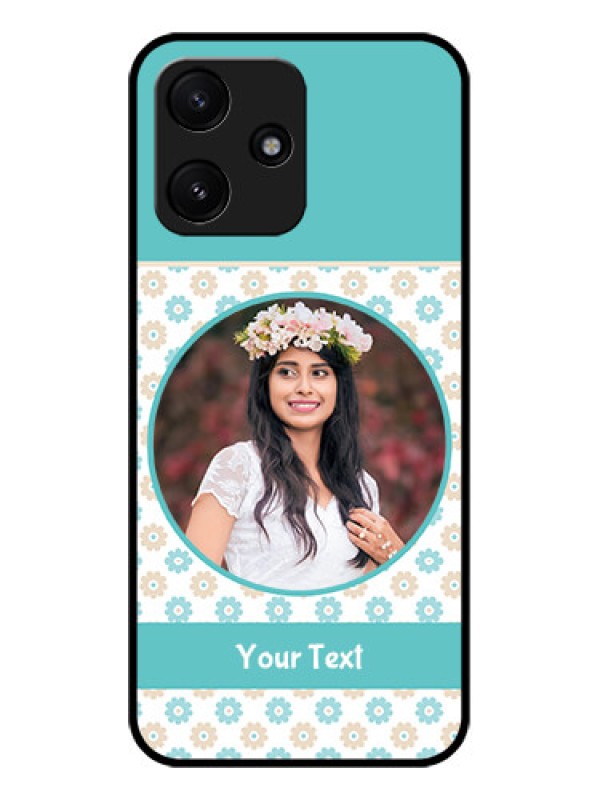 Custom Poco M6 Pro 5G Custom Glass Mobile Case - Beautiful Flowers Design