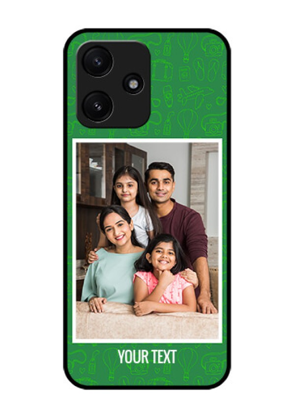 Poco M6 Pro 5G Personalized Glass Phone Case - Picture Upload Design
