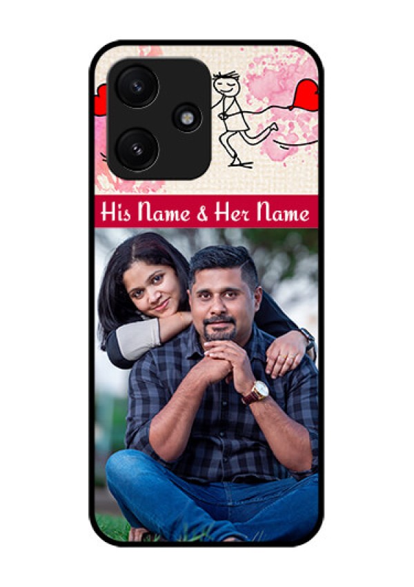 Poco M6 Pro 5G Photo Printing on Glass Case - You and Me Case Design