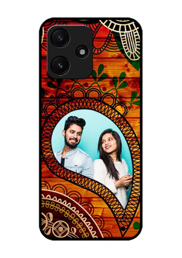 Poco M6 Pro 5G Personalized Glass Phone Case - Abstract Colorful Design