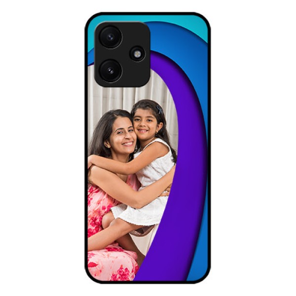 Poco M6 Pro 5G Photo Printing on Glass Case - Simple Pattern Design