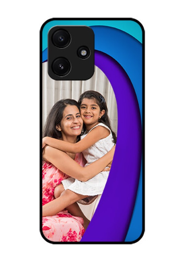 Poco M6 Pro 5G Photo Printing on Glass Case - Simple Pattern Design