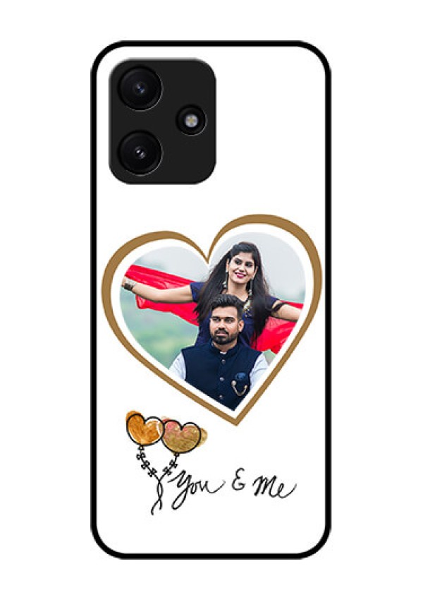 Poco M6 Pro 5G Custom Glass Mobile Case - You & Me Design