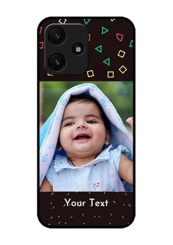 Poco M6 Pro 5G Custom Glass Phone Case - with confetti birthday design
