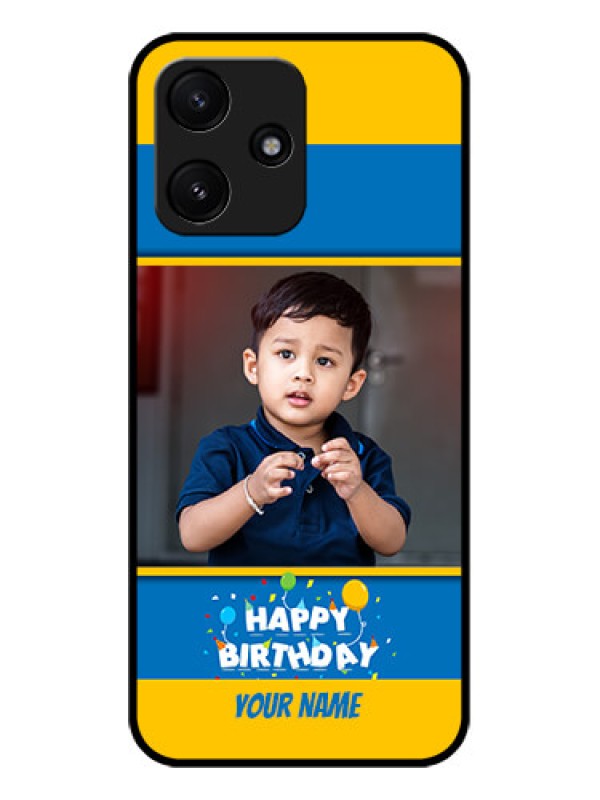 Custom Poco M6 Pro 5G Custom Glass Mobile Case - Birthday Wishes Design