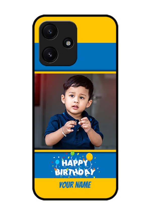 Poco M6 Pro 5G Custom Glass Mobile Case - Birthday Wishes Design