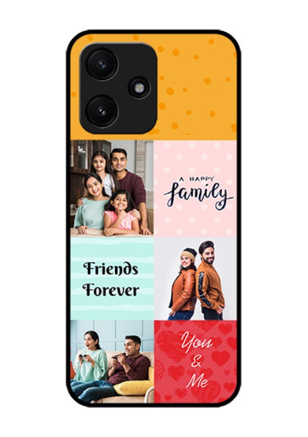 Poco M6 Pro 5G Personalized Glass Phone Case - Images with Quotes Design