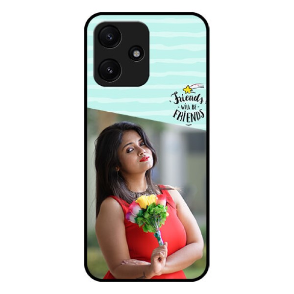 Poco M6 Pro 5G Custom Glass Phone Case - Friends Picture Icon Design