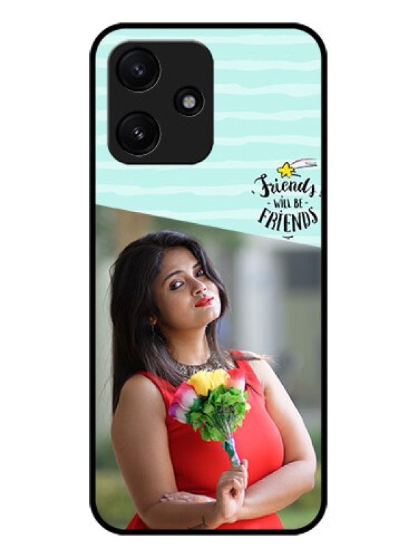 Custom Poco M6 Pro 5G Custom Glass Phone Case - Friends Picture Icon Design