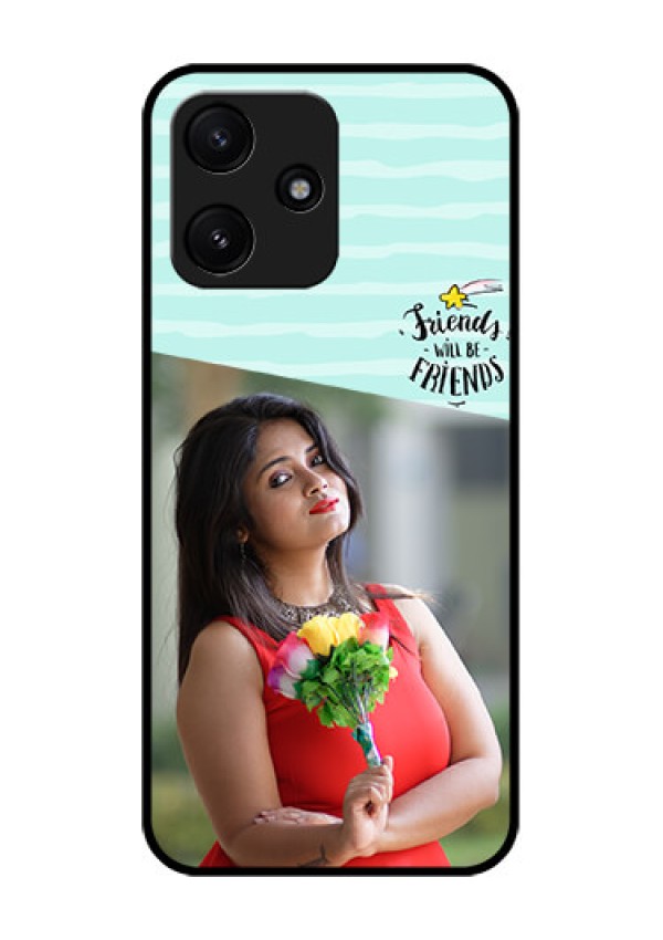 Poco M6 Pro 5G Custom Glass Phone Case - Friends Picture Icon Design