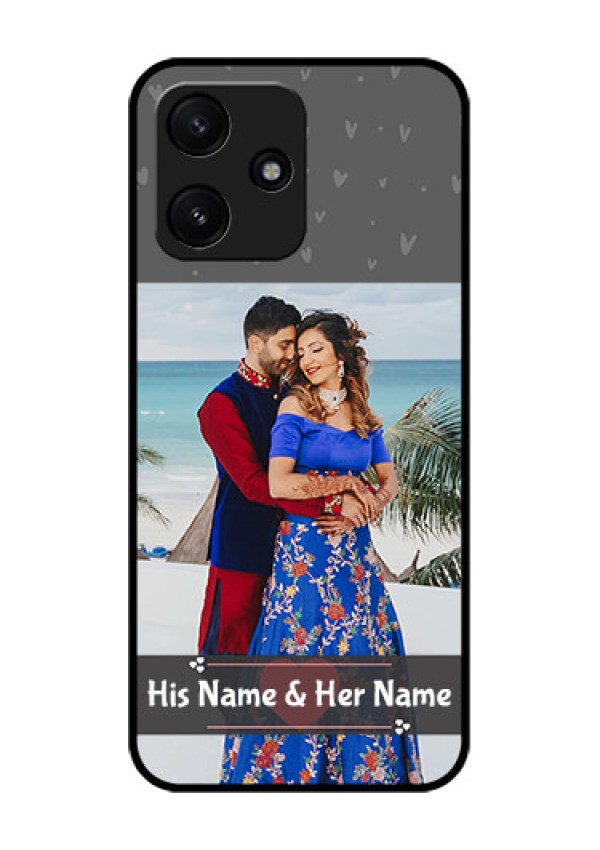 Poco M6 Pro 5G Custom Glass Mobile Case - Buy Love Design with Photo Online