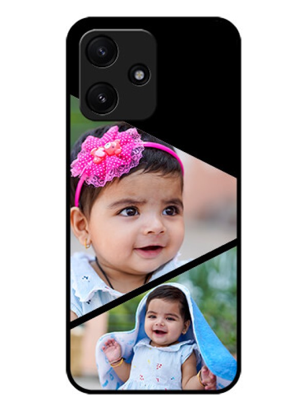 Custom Poco M6 Pro 5G Custom Glass Phone Case - Semi Cut Design