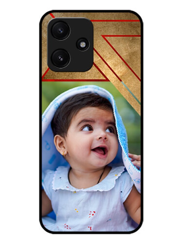 Custom Poco M6 Pro 5G Personalized Glass Phone Case - Gradient Abstract Texture Design