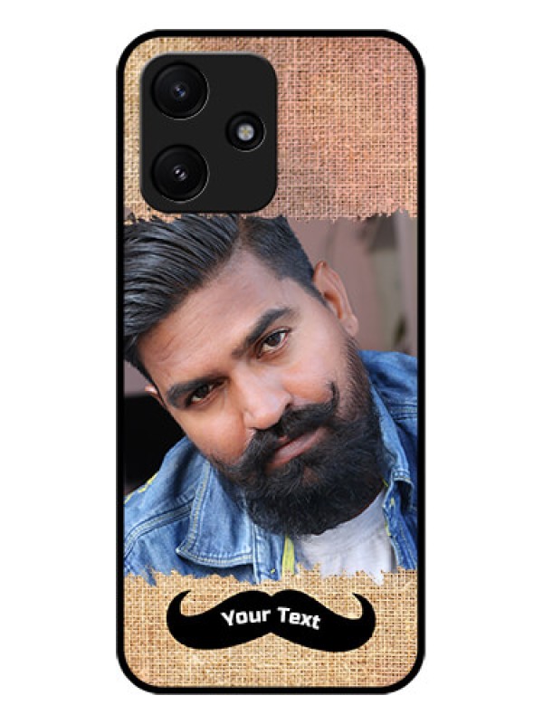 Custom Poco M6 Pro 5G Personalized Glass Phone Case - with Texture Design