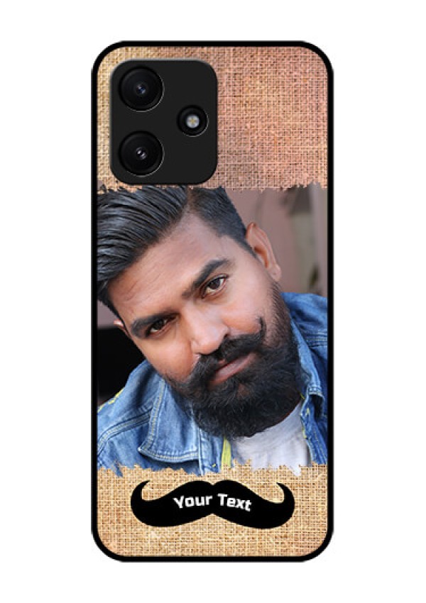 Poco M6 Pro 5G Personalized Glass Phone Case - with Texture Design