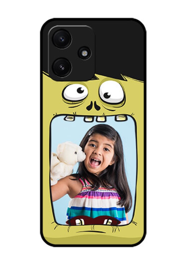 Poco M6 Pro 5G Personalized Glass Phone Case - Cartoon monster back case Design