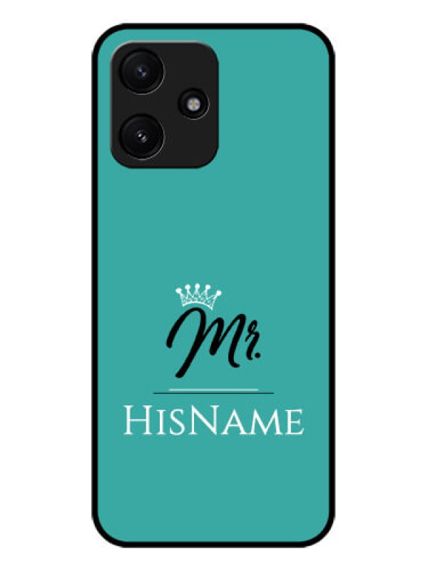 Custom Poco M6 Pro 5G Custom Glass Phone Case Mr with Name