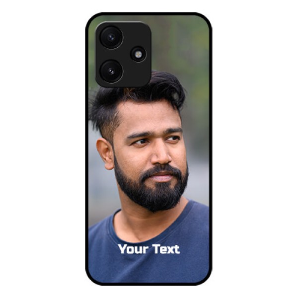 Poco M6 Pro 5G Glass Mobile Cover: Photo with Text
