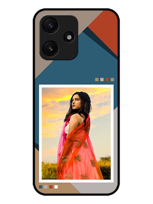 Custom Poco M6 Pro 5G Personalized Glass Phone Case - Retro color pallet Design