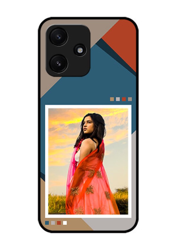Poco M6 Pro 5G Personalized Glass Phone Case - Retro color pallet Design