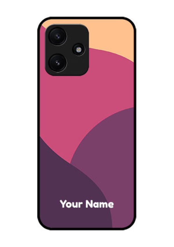 Poco M6 Pro 5G Custom Glass Phone Case - Mixed Multi-colour abstract art Design