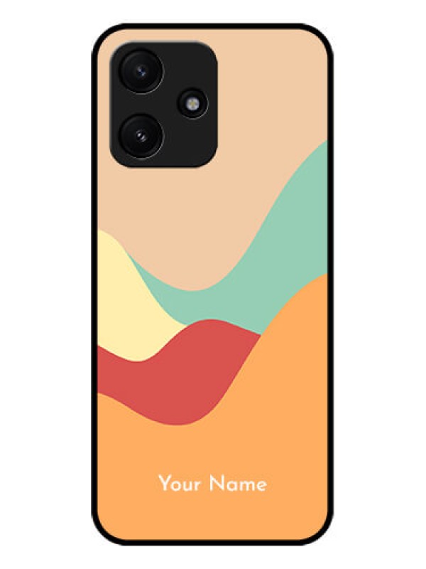 Custom Poco M6 Pro 5G Personalized Glass Phone Case - Ocean Waves Multi-colour Design