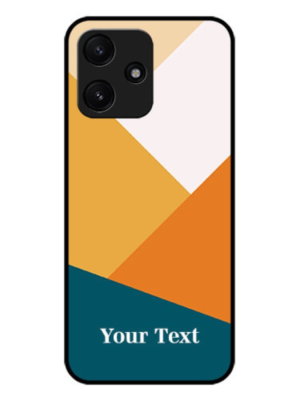 Custom Poco M6 Pro 5G Personalized Glass Phone Case - Stacked Multi-colour Design