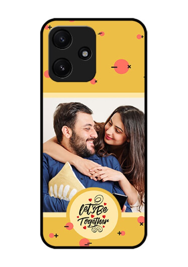 Poco M6 Pro 5G Photo Printing on Glass Case - Lets be Together Design