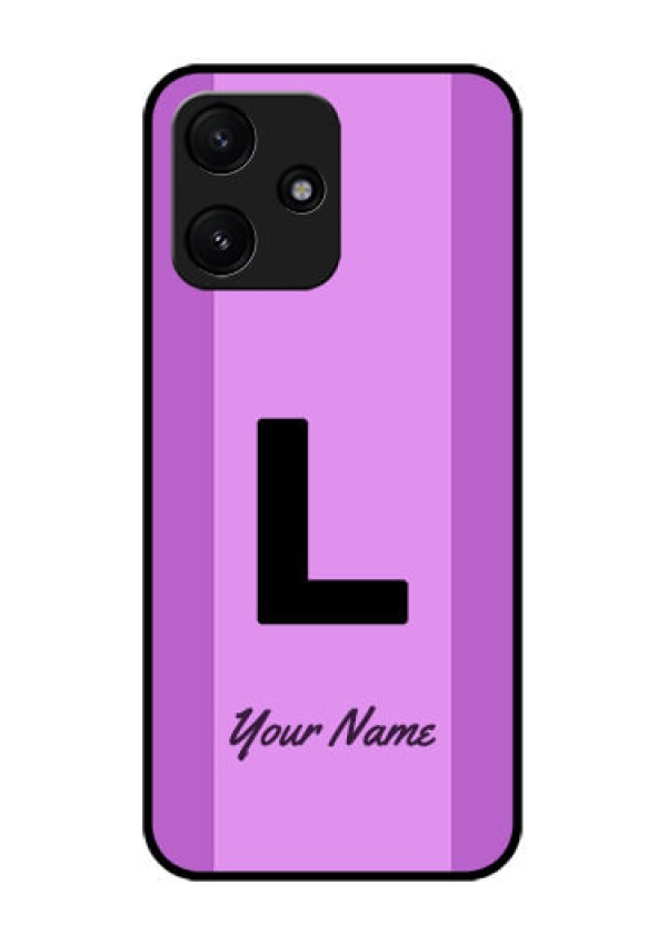Poco M6 Pro 5G Custom Glass Phone Case - Tricolor custom text Design