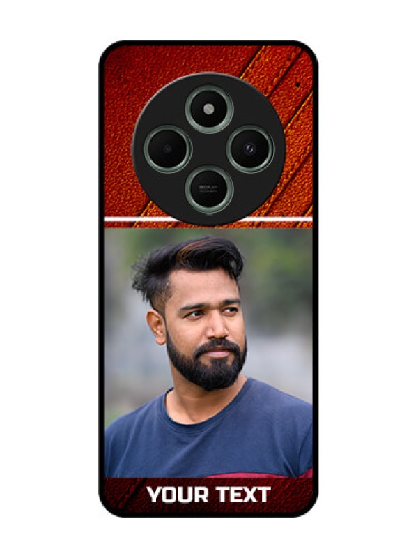 Custom Poco M7 5G Custom Glass Phone Case - Leather Phone Case Design