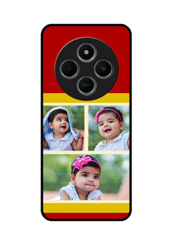 Poco M7 5G Custom Glass Phone Case - Multiple Pic Upload Design