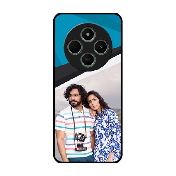Poco M7 5G Custom Glass Phone Case - Simple Pattern Photo Upload Design Poco M7 5G Custom Glass Phone Case - Simple Pattern Photo Upload Design