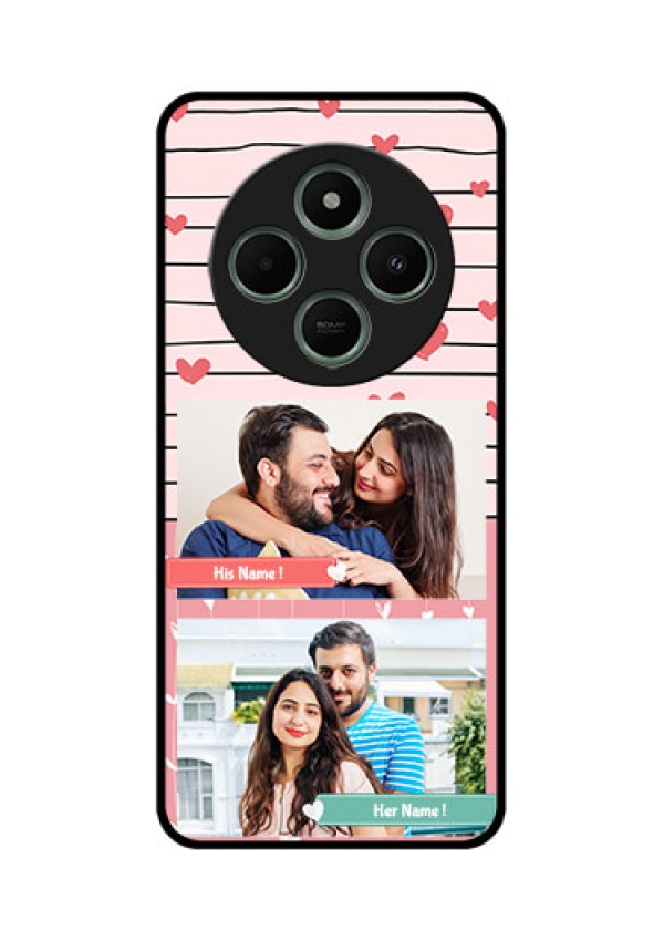 Poco M7 5G Custom Glass Phone Case - Photo With Heart Design