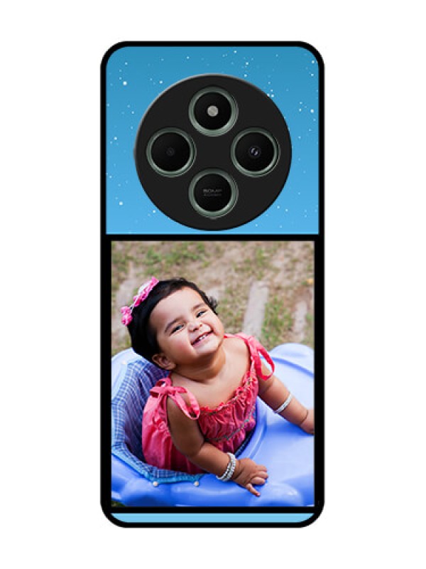 Custom Poco M7 5G Custom Glass Phone Case - Wave Pattern Colorful Design