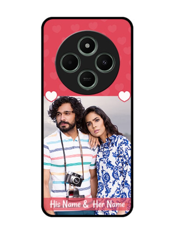 Custom Poco M7 5G Custom Glass Phone Case - Simple Love Design