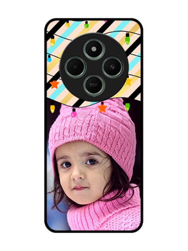 Custom Poco M7 5G Custom Glass Phone Case - Lights Hanging Design