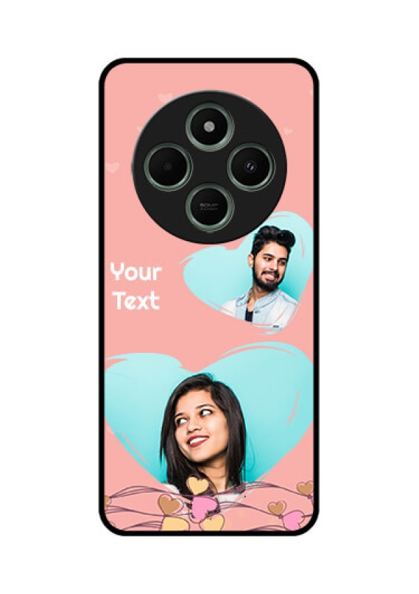 Poco M7 5G Custom Glass Phone Case - Love Doodle Design