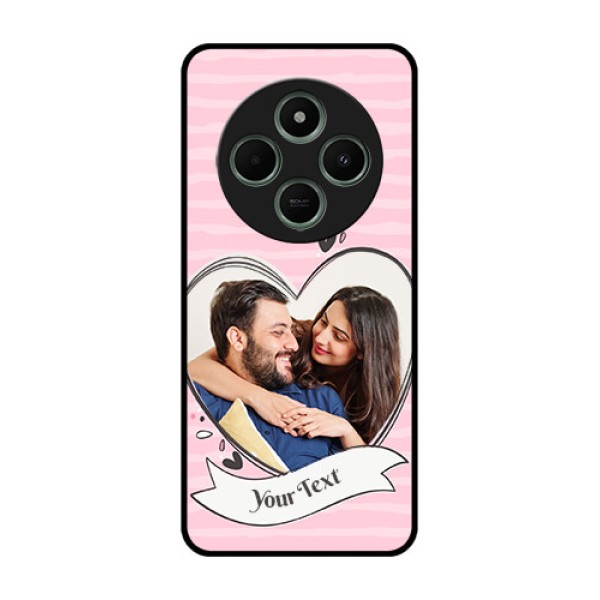 Poco M7 5G Custom Glass Phone Case - Vintage Heart Design