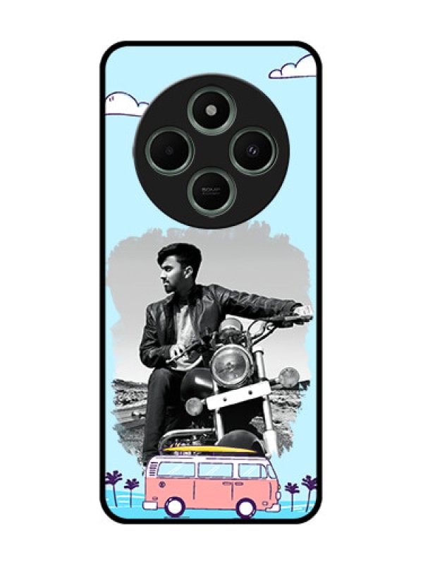 Custom Poco M7 5G Custom Glass Phone Case - Travel & Adventure Design